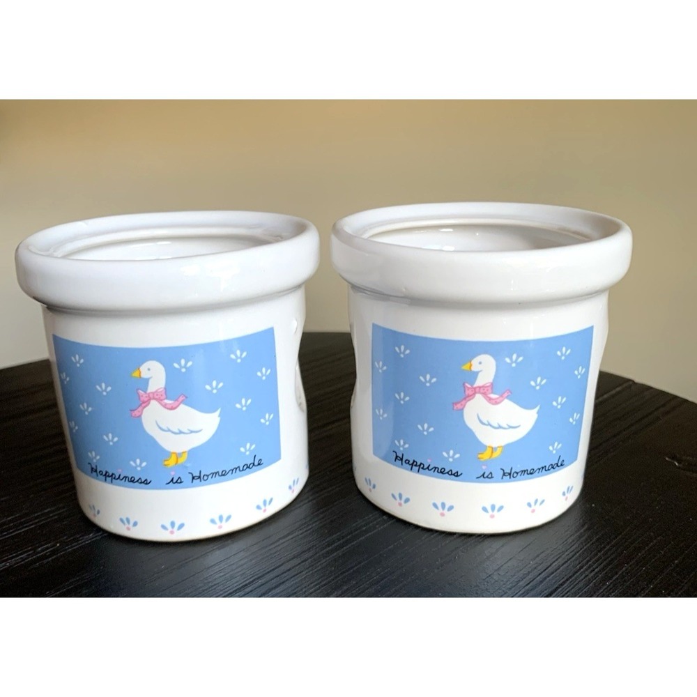 Goose with Bow Potpourri Tea Light Candle Holder Vintage 90s Replacement X 2